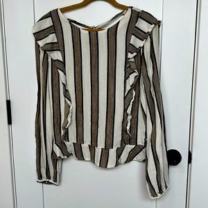 Fluttery striped blouse (Anthropologie)